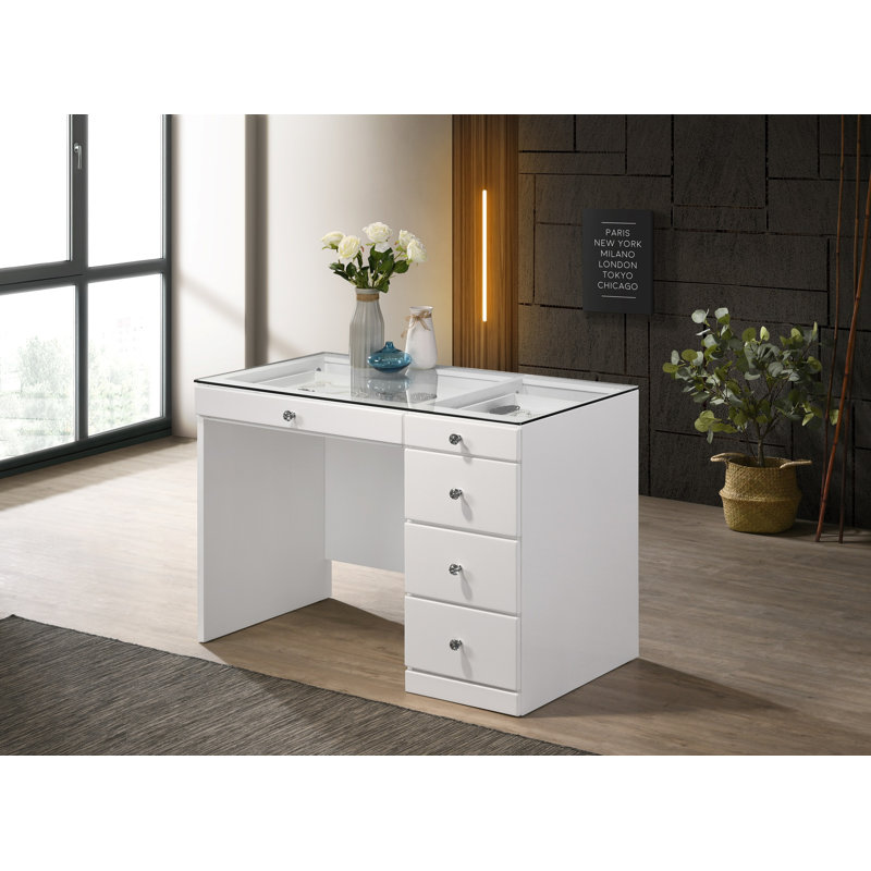 Meuble-lavabo 1 pièce 1 pièce Glam, Blanc