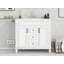 Meuble-lavabo moderne 36 po avec lavabo intégré-548133306