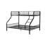 Lit superposé bronze industriel, choix de lits simples TG / grand lit, structure en métal, système de lattes, garde-corps, capacité de 330 lb pour chaque lit à tache parallèle avec apparence, disponibilité, avant par