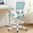 Mesh Drafting Chair with Adjustable Footrest and Lumbar Support-279025774-279025772