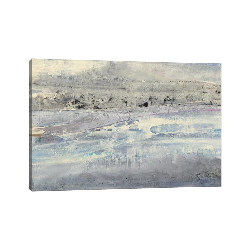 Silver Horizon 1 Piece Wrapped Canvas Panoramic Painting, 66.04 cm H x 45.72 cm W x 1.91 cm D