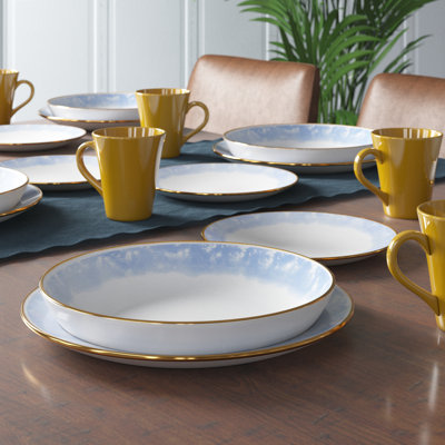 Abernathy Piece Porcelain China Dinnerware Set - Service for 8