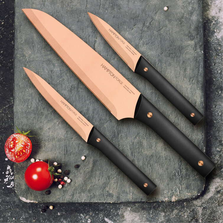 Blackstone 3-Piece Knife Set with Chef's Knife, Paring Knife, and Prep Knife