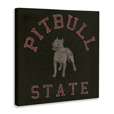 Art mural rétro par Pitbull State par Spirit Animals / Life Is High