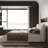 King Size Cloud Bed Frame with Oversized Soft Velvet Thick Headboard, Modern Luxury King Size Upholstered Platform Bed, Elegant Design Soft Bedframe, No Box Spring Needed, Cream-1751571221