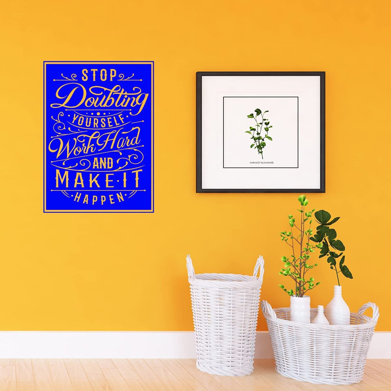 Adhésif décoratif, H 30 po x l 22 po, Bleu