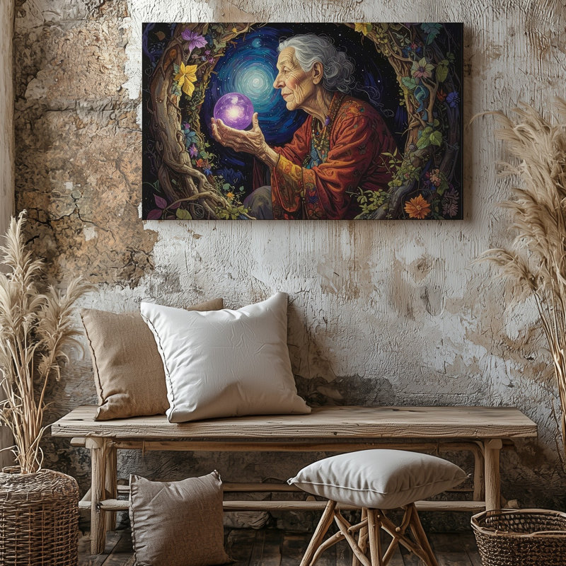 "Guardian Angel", art mural sur toile, H 30 po x l 40 po