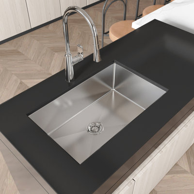 30" X 19" Stainless Steel Undermount Sink For Practical Kitchen - Nano Gray With 3 Mm Thicker Material 19
