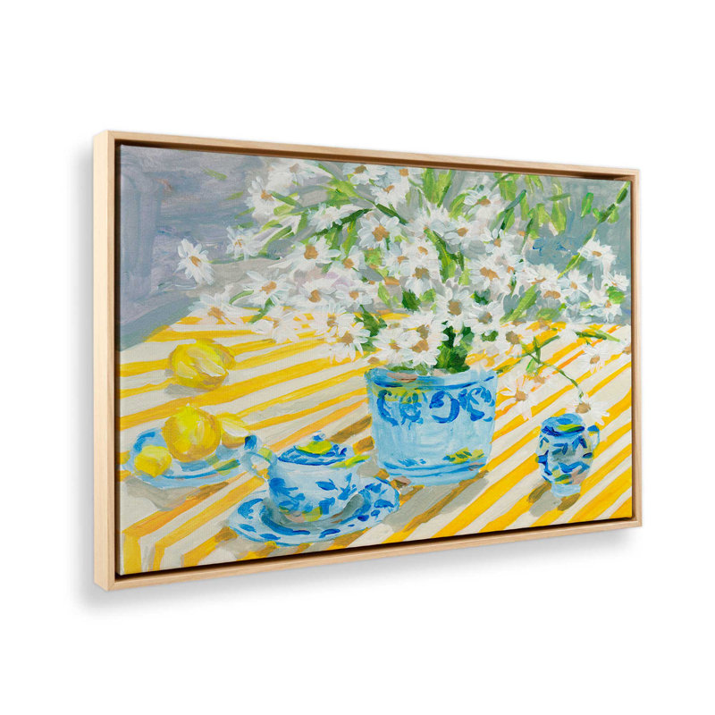 «Chrysanthemum Serenade II» par Melissa Wang, reproduction d'art sur toile, H 20 po x l 30 po, Tanné