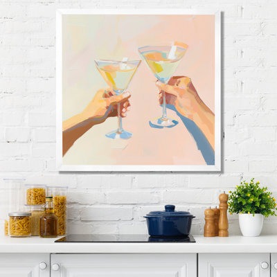 Martini Cocktail Drink Friends II - Liquor, art mural