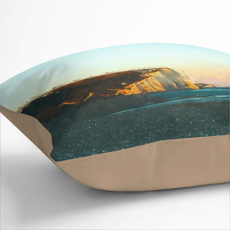 Square Cushion, Stone, 40cm H x 40cm W x 15cm D