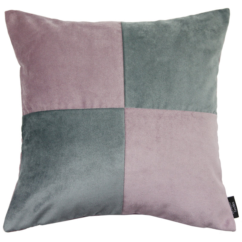 Ephialtes Patchwork Square Throw Cushion, 60 x 60cm, Heather/Grey