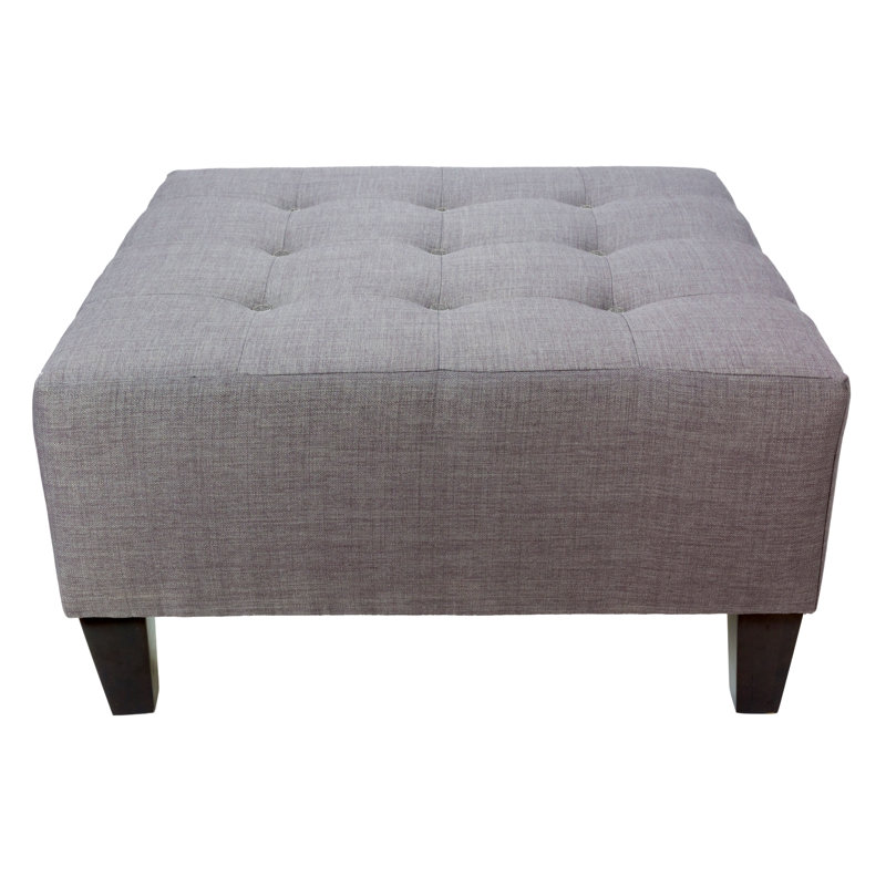 Repose-pieds standard carré 34 po Emerson, Anthracite, Gris-rouge