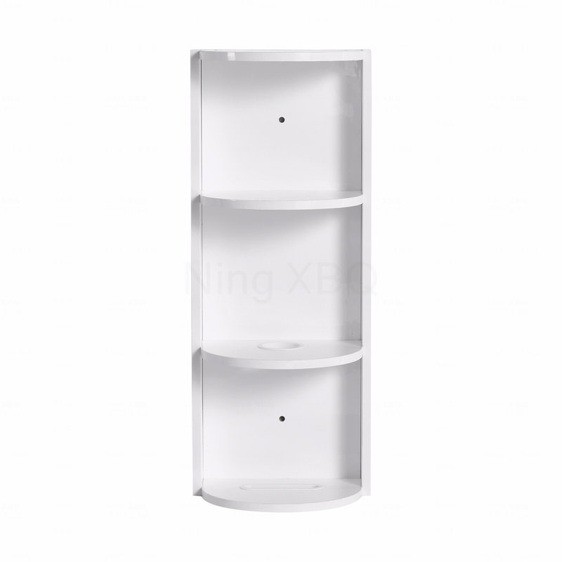 12" Bathroom Wall-Mounted Storage Rack, Float Mounting Design,(Kd-Packing), White