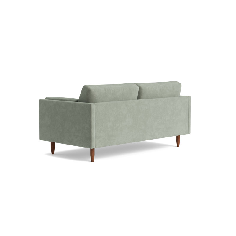 Skinny Fat Loveseat (70"), Velvet - Sage