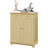 HOMCOM Sideboard With Solid Wood Countertop