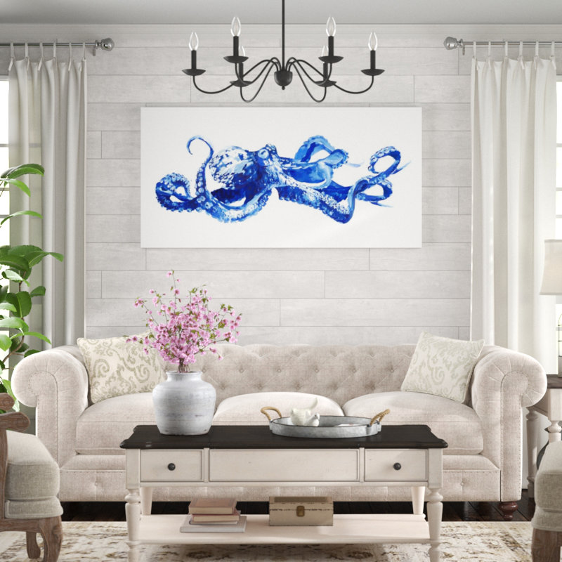 Cobalt Clar par Fern Cassidy - impression, H 40 po x l 80 po, Couche de verre