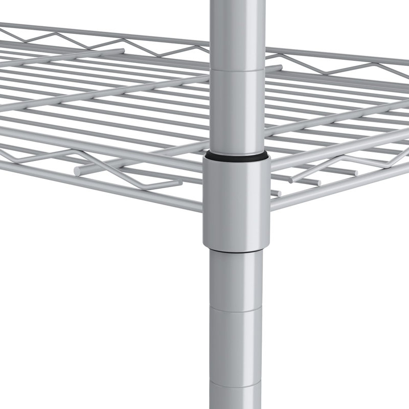 Eilley 6-Tier Steel Shelving Unit, Silver