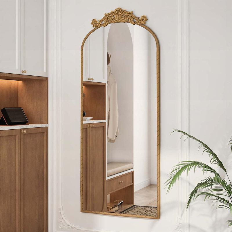 Miroir mural pour décoration intérieure rétro et extension d'espace, Bronze