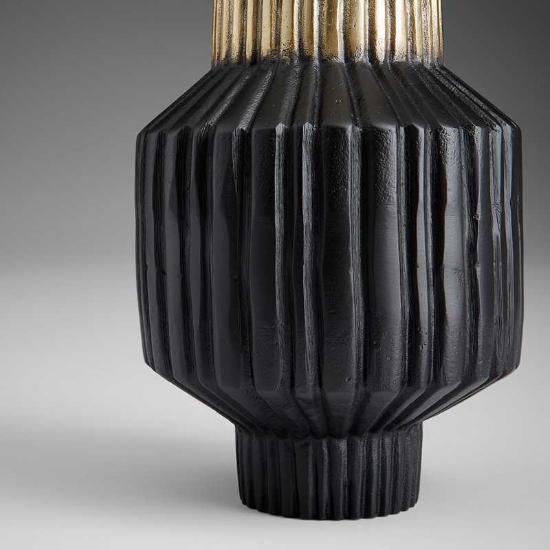 Allumage Metal Table Vase, 10.25" H x 6" W x 6" D