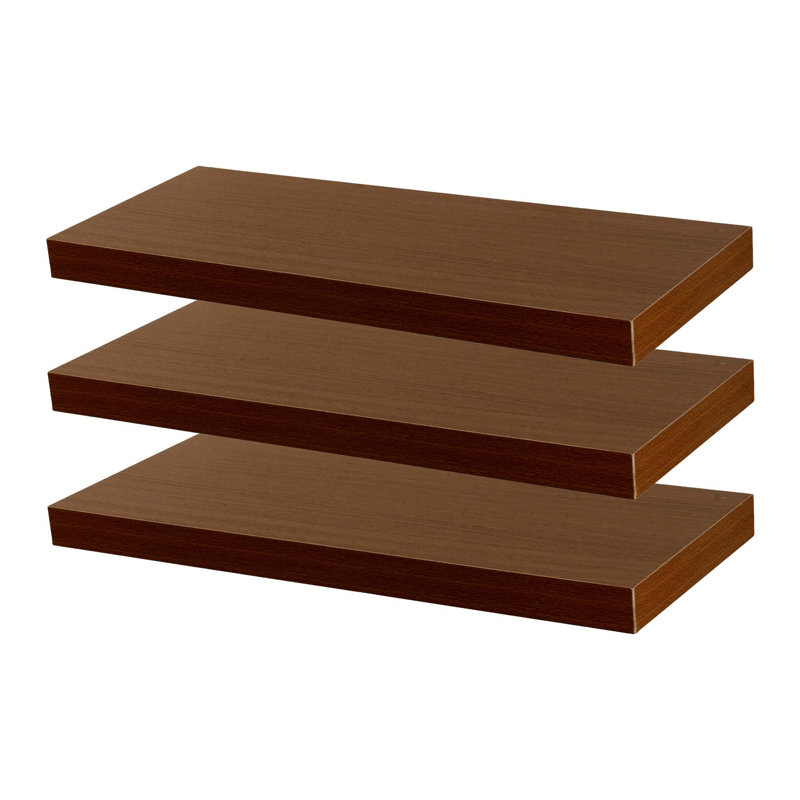 3 Piece Floating Shelf, 3.8cm H x 60cm W x 23.5cm D