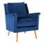 Fauteuil large en velours 28,74 po-1120701217
