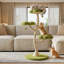48.4" H Tall Cat Tree Flower Shape Scratching Post Cat Tower-1184608506