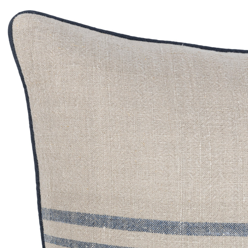 Newport Linen Pillow Cover & Insert, Square 22"