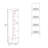 Matt Grey Hight Auxiliary Furniture With 4 Shelf