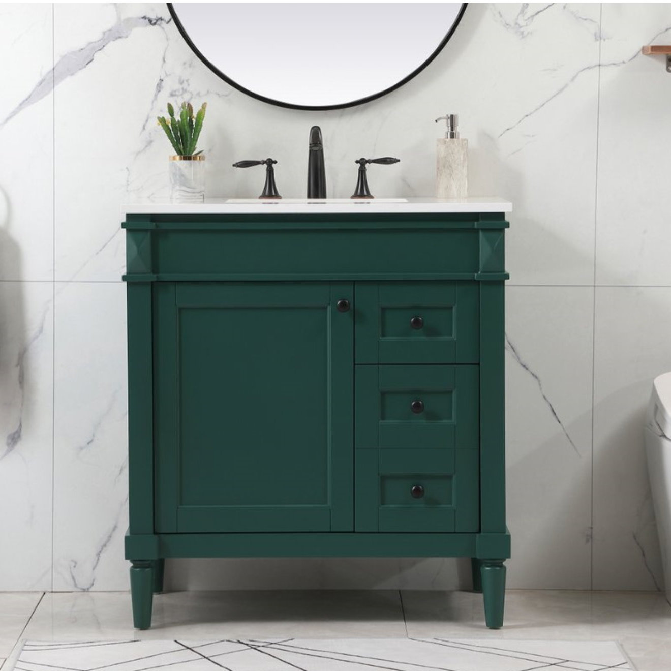 Readington 32'' Single Bathroom Vanity, Green