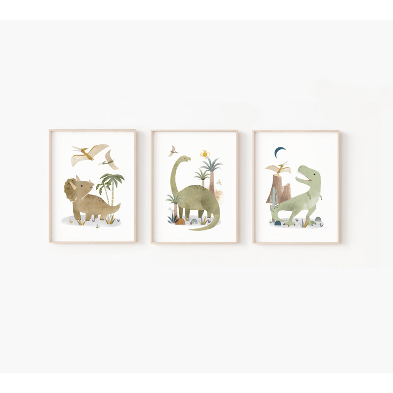 Reproduction d'art dinosaure sans cadre