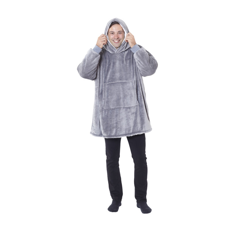 Martinsville Plain Weave / Muslin Throw Blanket, Grey