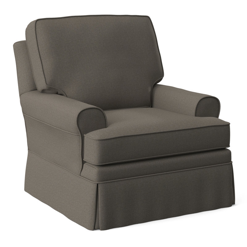 Belmont 32" Wide Swivel Armchair, Gray Sugar Performance; 0863-84