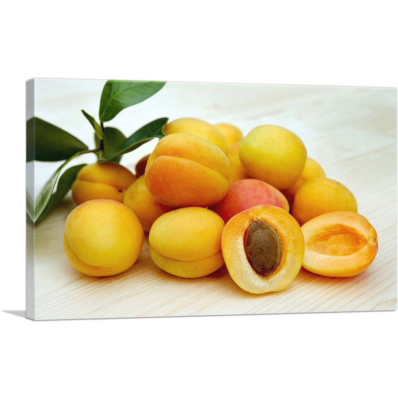 «Apricots», reproduction de photo sur toile tendue, H 18 po x l 26 po x P 1,5 po