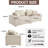 88.58''W Uphostery Sofa With Square Arm-694087917