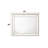 Pearl White Finish Mirror