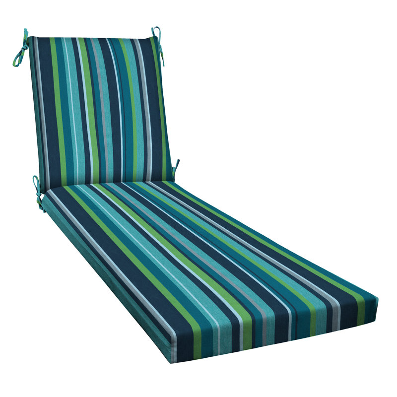 Coussin de chaise longue d'extérieur - Résistant aux intempéries, réversible, confort moelleux - Basics by Wayfair ™