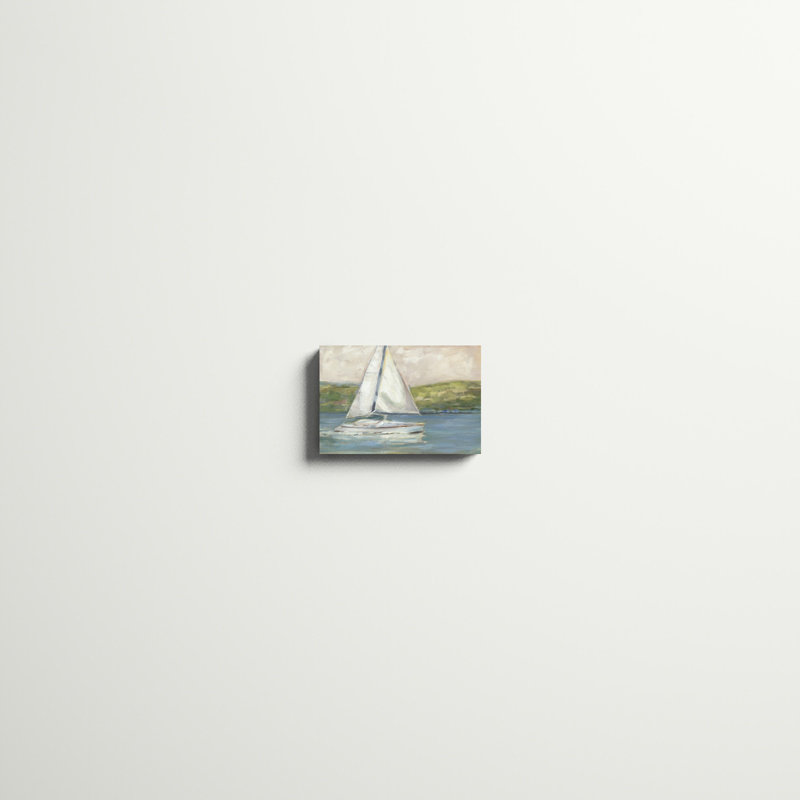 «Off the Coast I», peinture sur toile, H 8 po x l 12 po