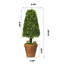 Topiaire buis artificiel 16 po en pot