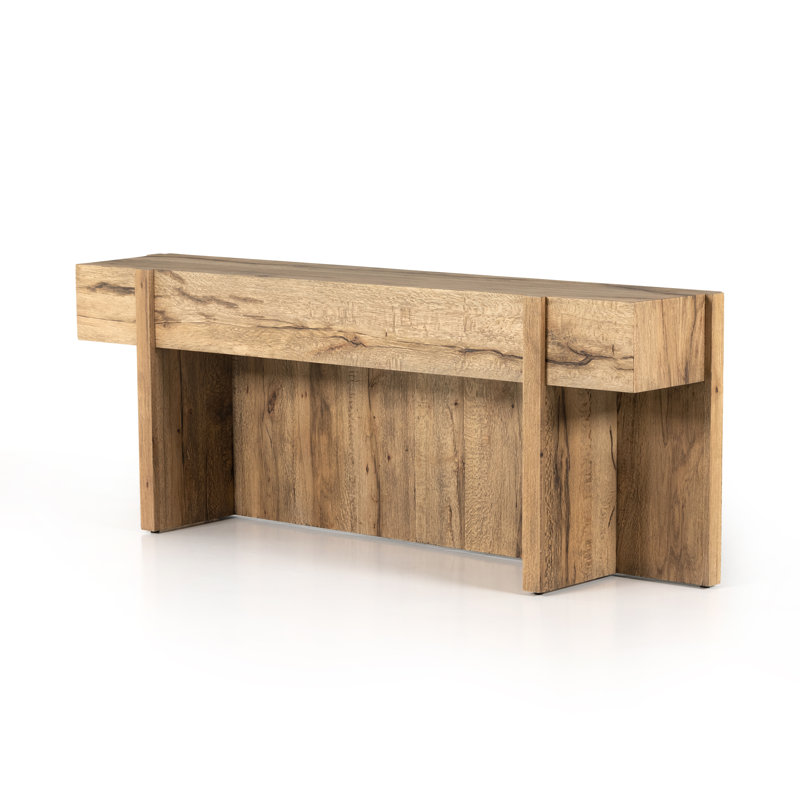 Bingham 78.75" Console Table, Rustic Oak