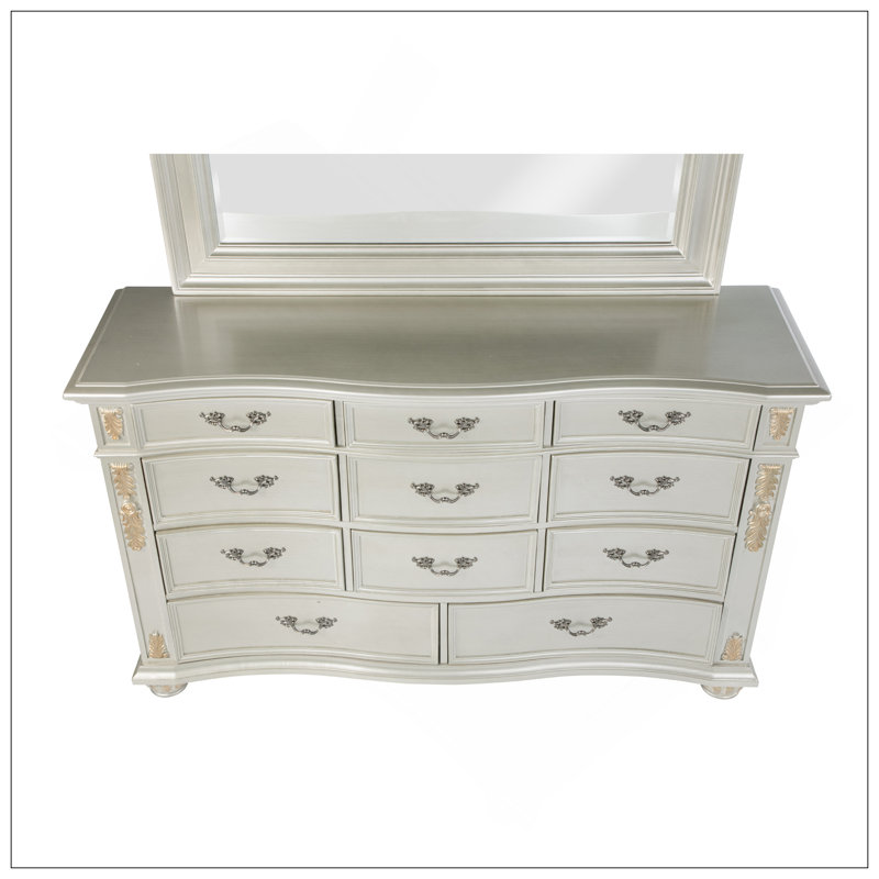 Commode Lyon G07103-D, champagne argenté, Champagne