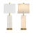 28” Elegant Shell-Inspired Table Lamp with USB Charging Ports, LED Bulbs and Nightlight-1682190904