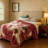Luxury Korean Mink Floral Blanket Warm Soft Winter Fleece 