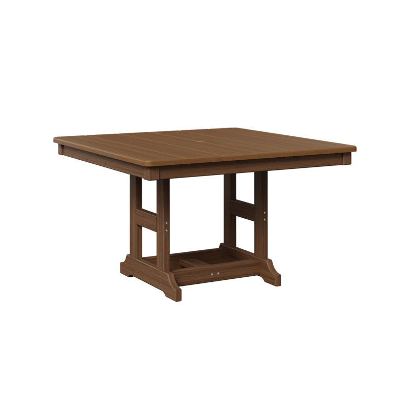 Table carrée berlinoise pour enfants 33 po Berlin, Acajou antique, Teck naturel