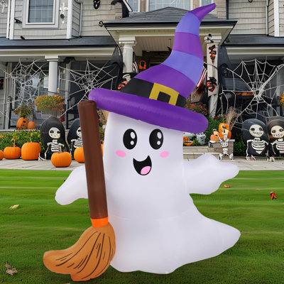 Décoration pour l'extérieur gonflable fantôme de 6 pi de haut Halloween