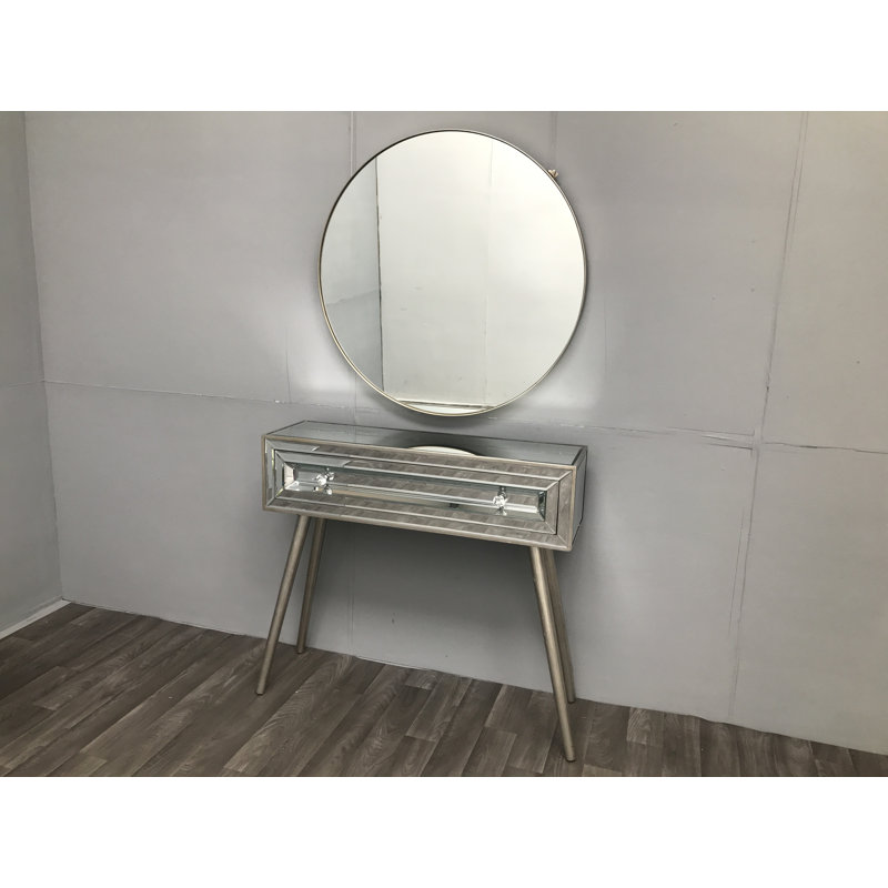 Rogue 90cm Glass Top Console Table