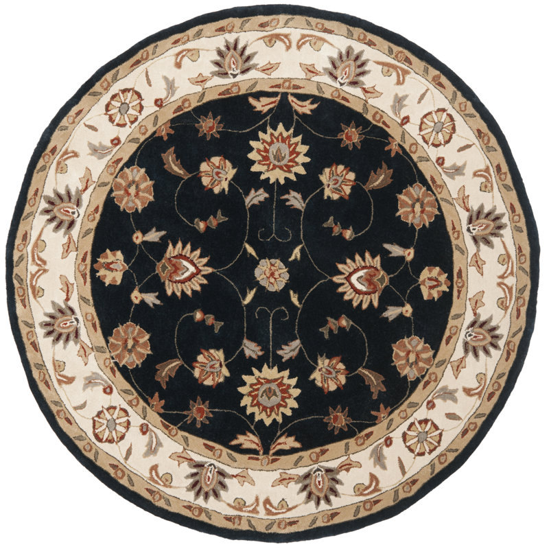 Tuscany Hand Hooked Performance Oriental Rug, Round 6'