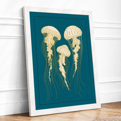 Three Jellyfish Coastal - Print
