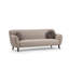 Élégant canapé 3 places, revêtement beige, 86,6 po x 34,3 po x 34,3 po | Structure en bois de hêtre avec carton gris, tissu 100% polyester | Coussins en mousse souple (2 coussins inclus) | Durable et élégant pour les salons modernes