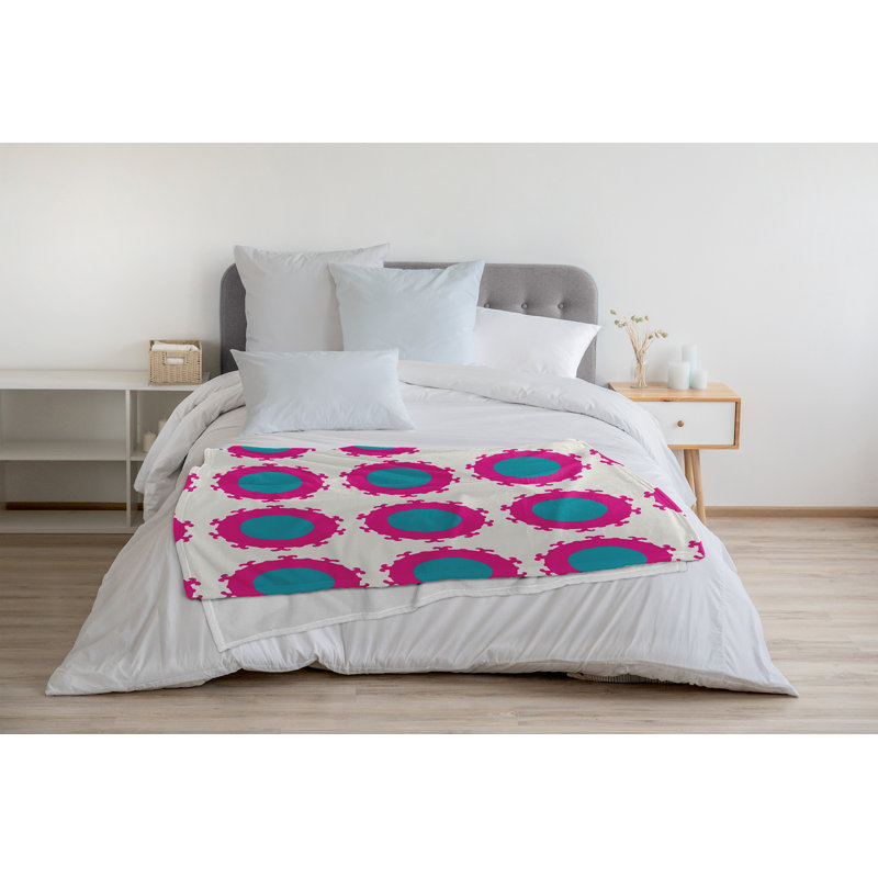 Couverture polaire Pan Bubbles, Bleu Explorer, L 50 po x L 60 po